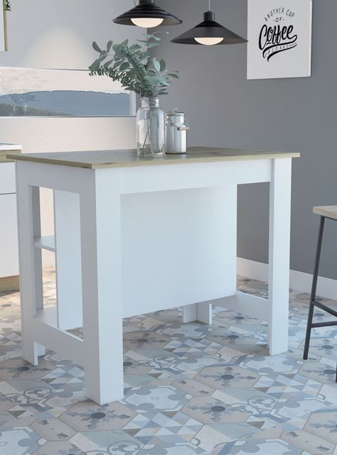 Mesa de Cocina Kitchen Blanco Nevado-5
