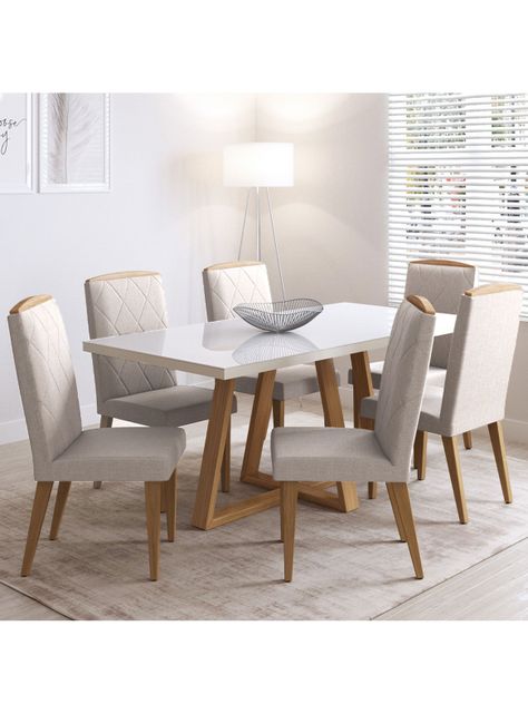 Comedor Mara 1.8 6 Sillas Daisy-0