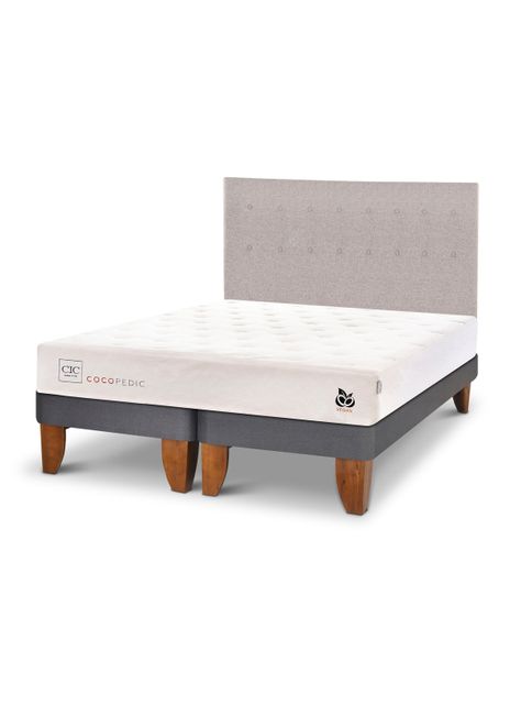 Cama Europea Cocopedic King + Respaldo Tigris-2