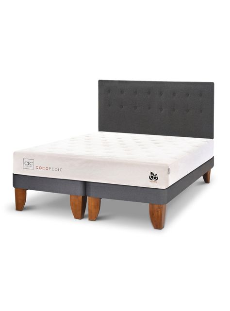 Cama Europea Cocopedic King + Respaldo Eufrates-2