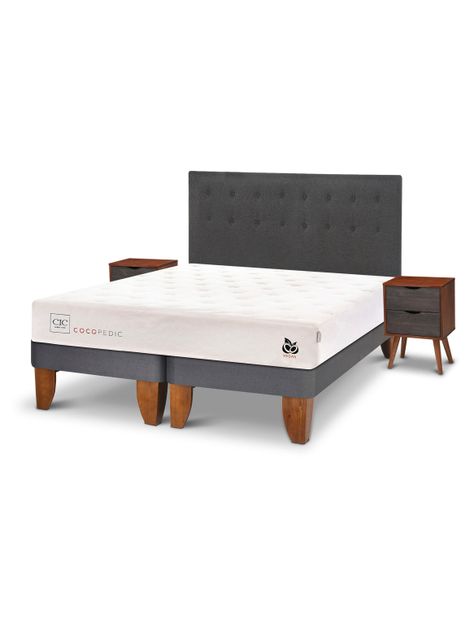 Cama Europea Cocopedic King + Set Muebles Eufrates-2