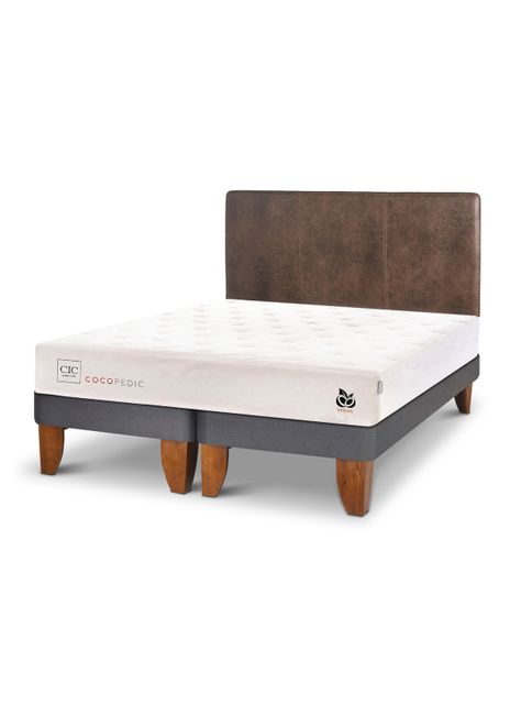 Cama Europea Cocopedic King + Respaldo Baker-2