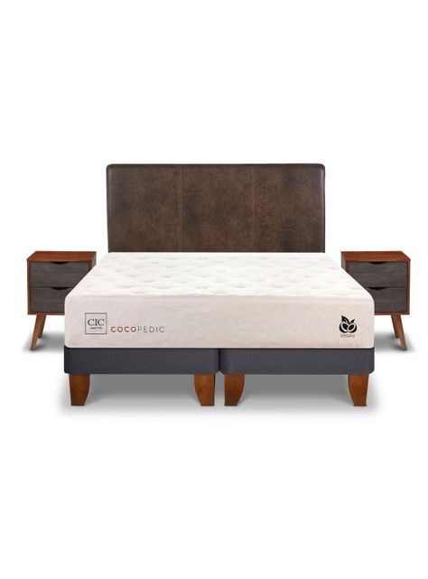 Cama Europea Cocopedic King + Set Muebles Baker-0