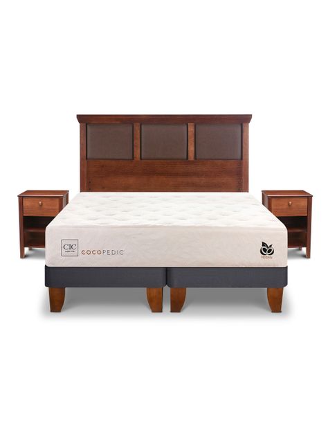 Cama Europea Cocopedic King + Set Muebles New Torino-0