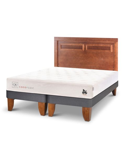 Cama Europea Cocopedic King + Respaldo Milán-2