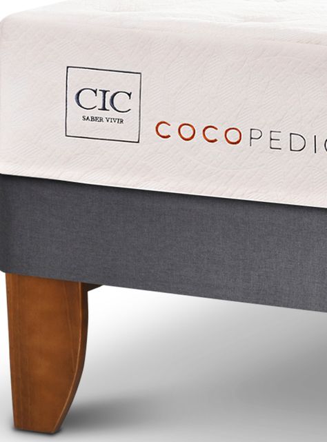 Cama Europea Cocopedic 2 Plazas Base Dividida + Set Muebles Ganges-3