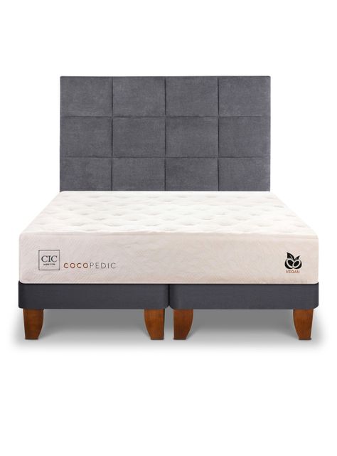 Cama Europea Cocopedic King + Respaldo Tamesis-0