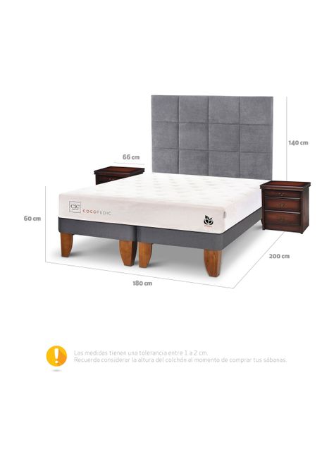 Cama Europea Cocopedic King + Set Muebles Tamesis-1