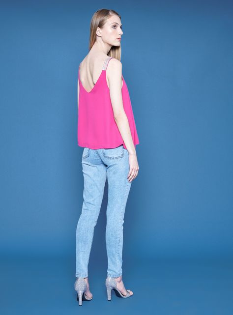 Blusa Detalle Brillos en Pabilos-5