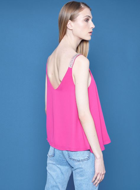 Blusa Detalle Brillos en Pabilos-1