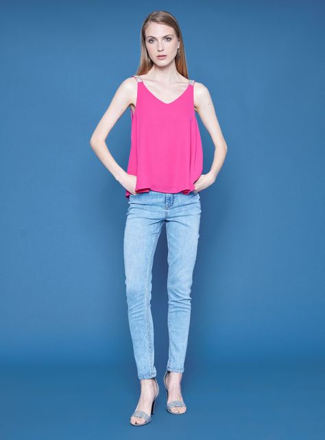 Blusa Detalle Brillos en Pabilos-4