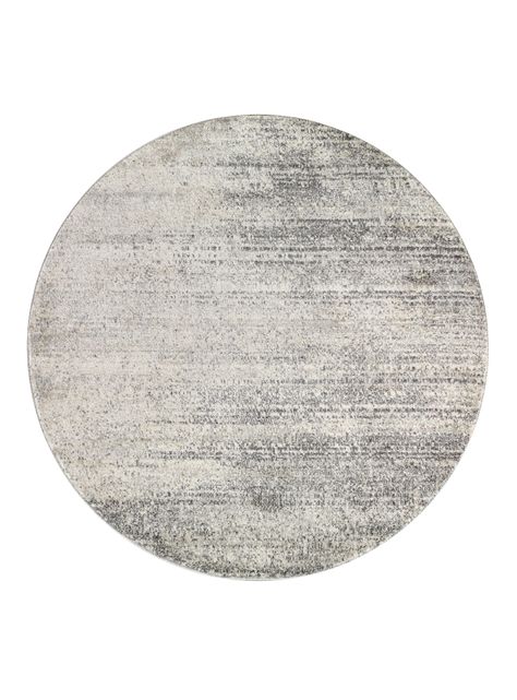Alfombra Redonda Florida Gris 160 x 160 cm-0