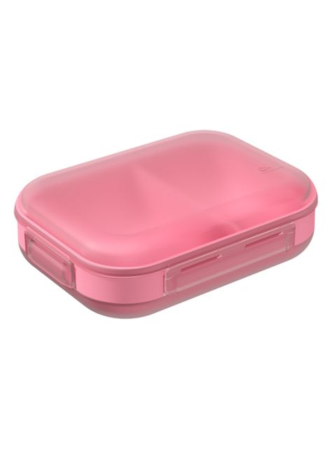 Lonchera Hermética Rosa Translucido-0