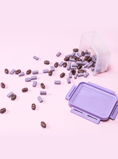 Pote Contenedor Hermético Tapa Flap 250 Ml Lavanda-1