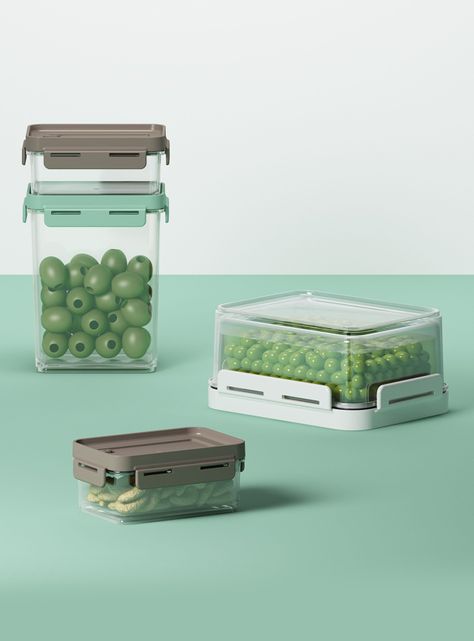 Pote Contenedor Hermético Tapa Flap 250 Ml Gris-1