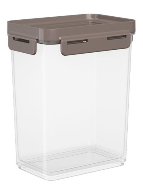 Pote Contenedor Hermético Tapa Flap 900 Ml Gris-0
