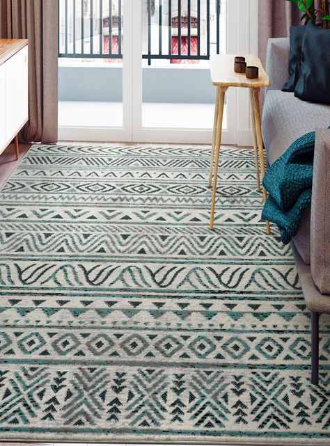 Alfombra Arizona Azul 153 x 213 cm-5