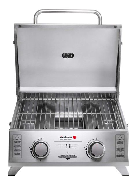 Parrilla a Gas 2 Quemadores inox Pgm-2Qin-0