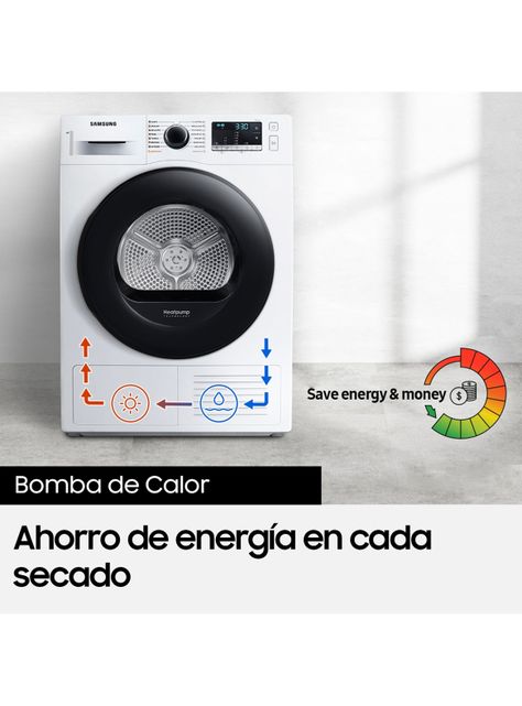 Secadora Bomba de Calor Frontal 9 Kg DV90TA040BE/ZS-6
