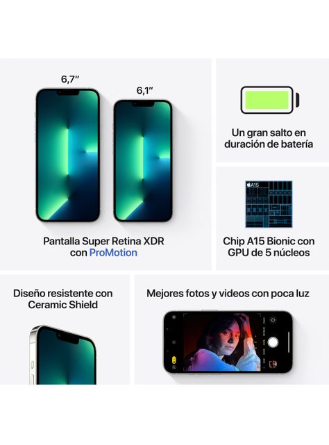 iPhone 13 Pro Max de 512GB Color Plata-6