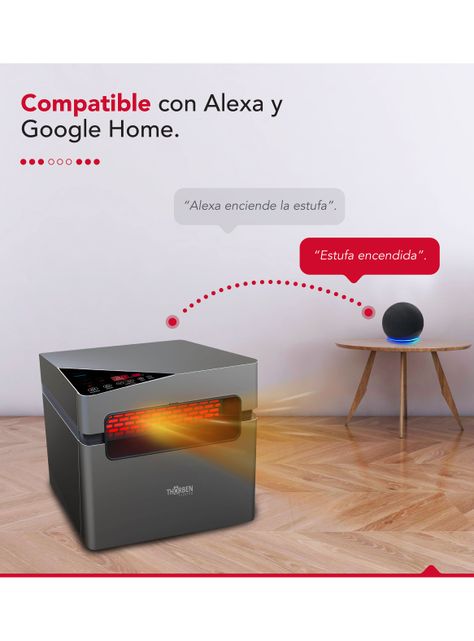 Estufa Infrarroja Thor Silver 1500 Wifi-4