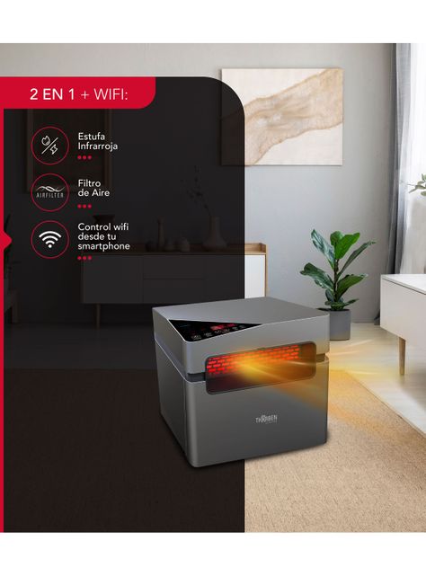 Estufa Infrarroja Thor Silver 1500 Wifi-1