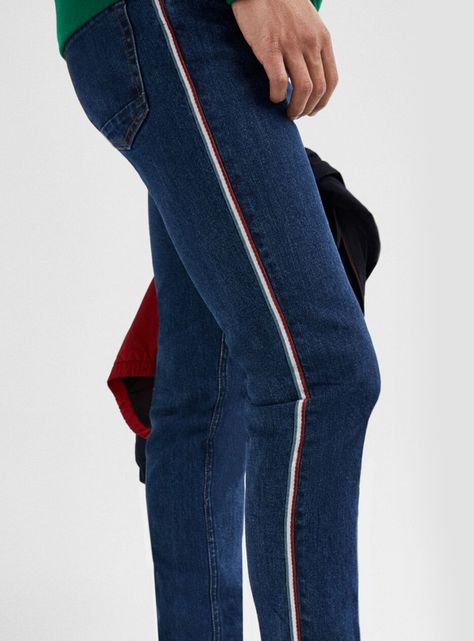 Jeans Slim Ligeros Lavado Oscuro-3