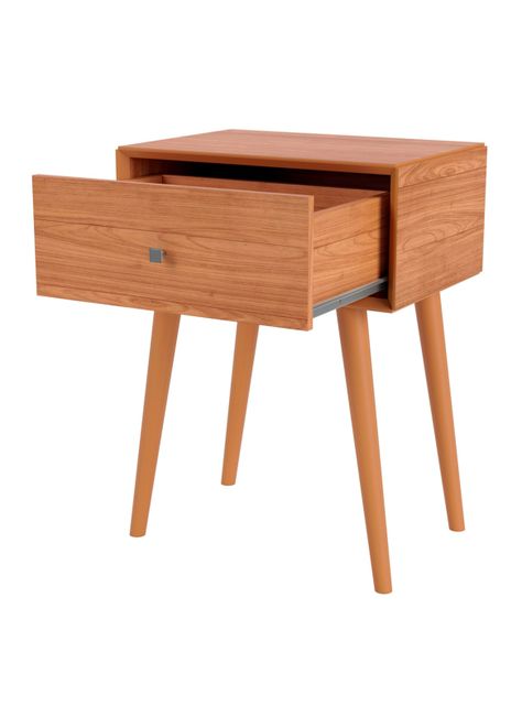 Velador Tw49 1 Cajón Castaño-2
