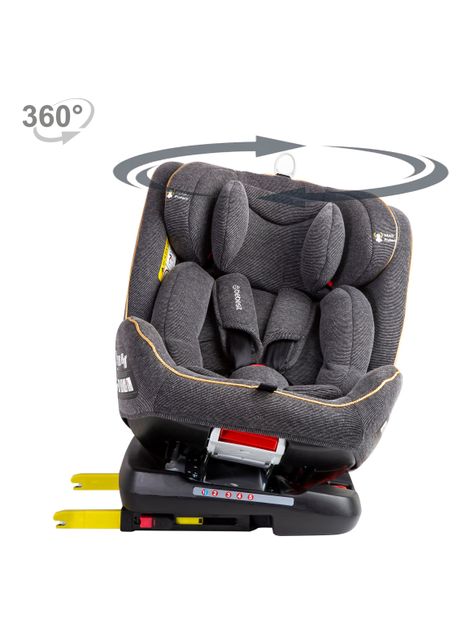 Silla de Auto Convertible Isofix Supra 360° Dark Grey-4