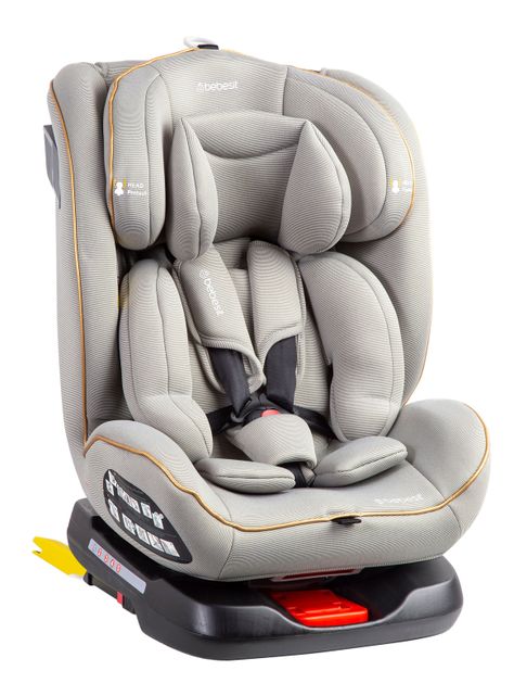 Silla de Auto Convertible Isofix Supra 360° Light Grey-0