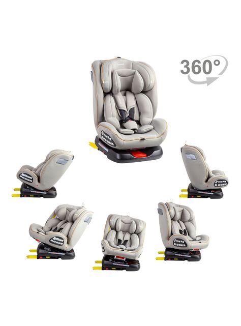Silla de Auto Convertible Isofix Supra 360° Light Grey-6