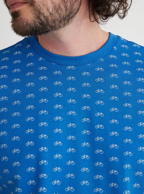 Polera Manga Corta Mini Print Cuello Redondo-3