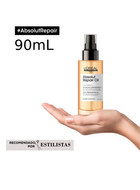 Set Reparación Cabello Dañado Absolut Repair Shampoo 300 ml + Aceite 90 ml-1