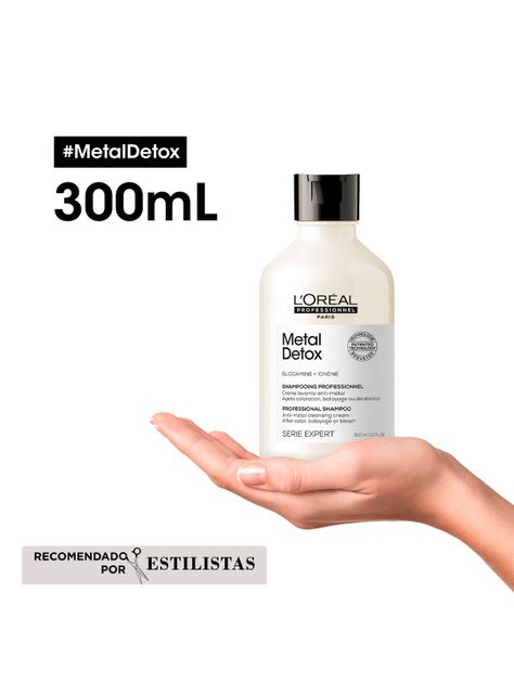 Set Metal Detox Anti-Quiebre Cabello Dañado y con Color Shampoo 300 ml + Aceite 50 ml-2