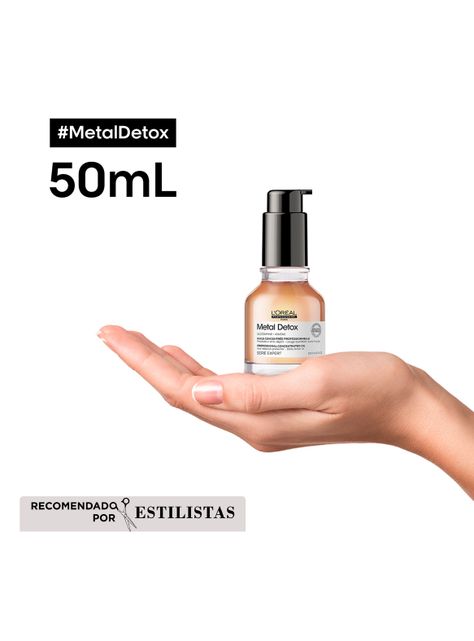 Set Metal Detox Anti-Quiebre Cabello Dañado y con Color Shampoo 300 ml + Aceite 50 ml-1