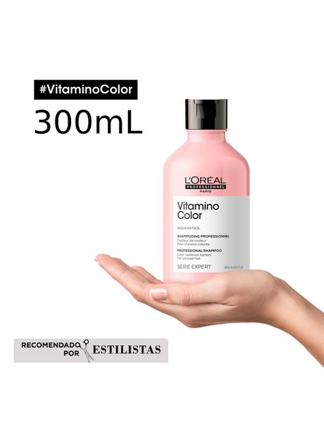 Set Cuidado del Color Cabello Tinturado Vitamino Color Shampoo 300 ml + Spray 190 ml-2