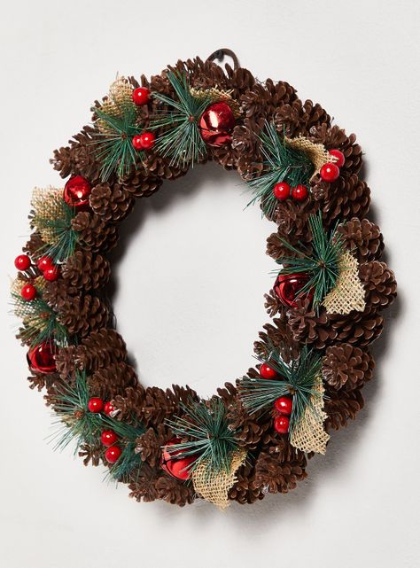 Corona Piñas Rusticas 40 cm-1