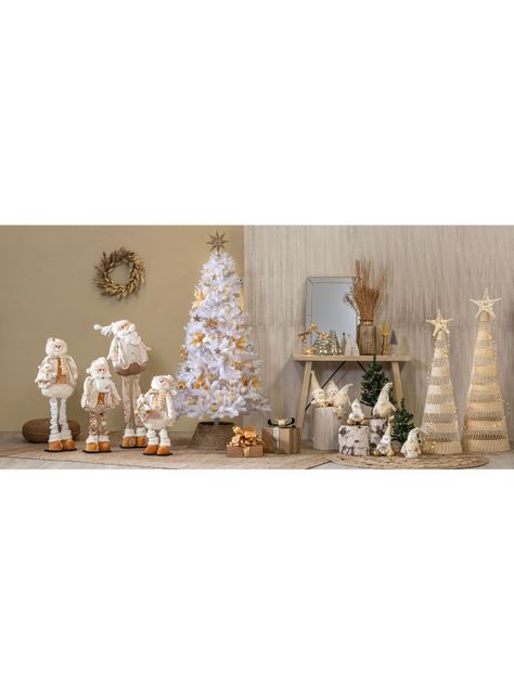 Muñeco Mono Nieve Extendible Blanco 107 cm-3