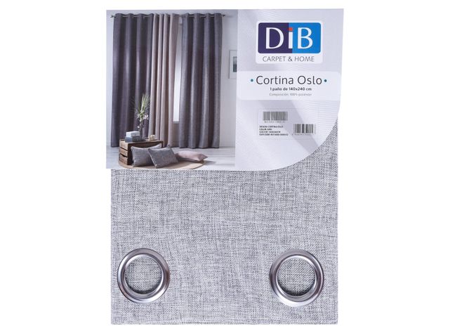 Cortina Tela Oslo Gris 140 x 240 cm Dib-1