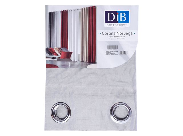 Cortina Tela Noruega Gris 140 x 240 cm Dib-1