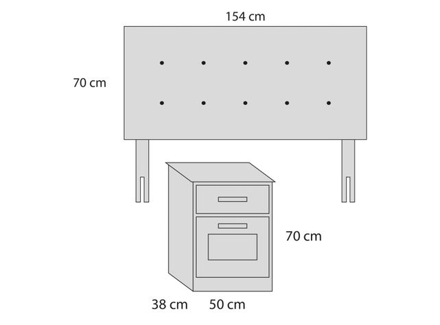 Set Muebles Aragón Capitoné 2 Plazas-1