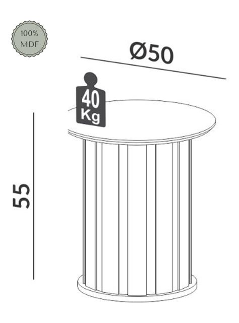Mesa Lateral Tb61 50 cm-1