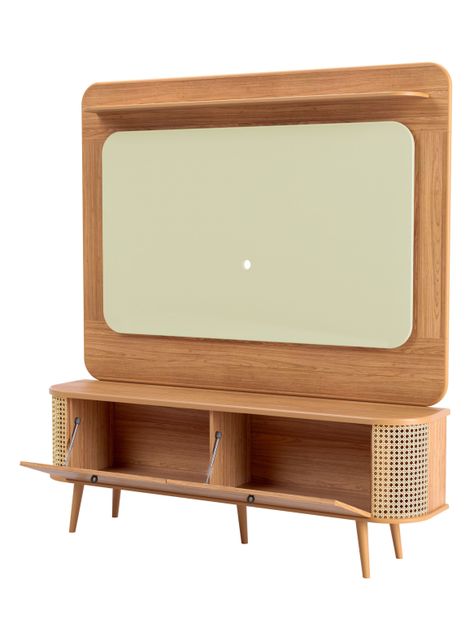 Home TV 60" Tb309 Curvo Ratán 2 Puertas-4