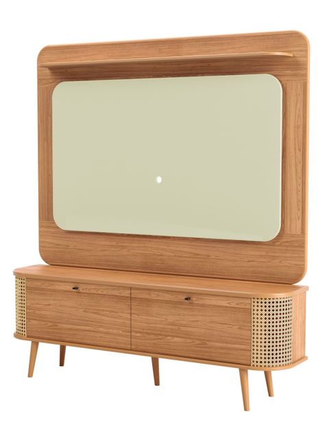 Home TV 60" Tb309 Curvo Ratán 2 Puertas-3