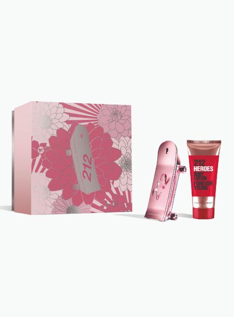 Set Perfume Carolina Herrera 212 Heroes For Her EDP Mujer 80 ml + Body Lotion 100 ml-1