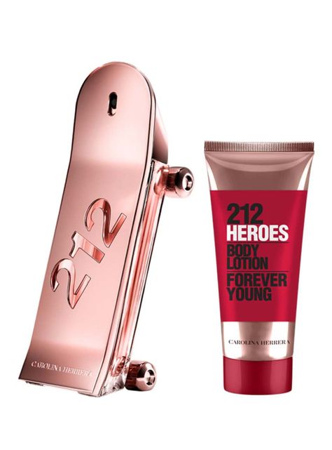 Set Perfume Carolina Herrera 212 Heroes For Her EDP Mujer 80 ml + Body Lotion 100 ml-0