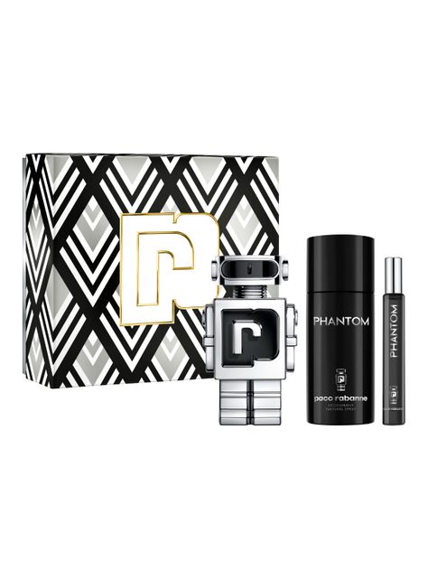 Set Perfume Paco Rabanne Phantom EDT Hombre 100 ml + Desodorante 150 ml +  Megaspritzer 10 ml-1