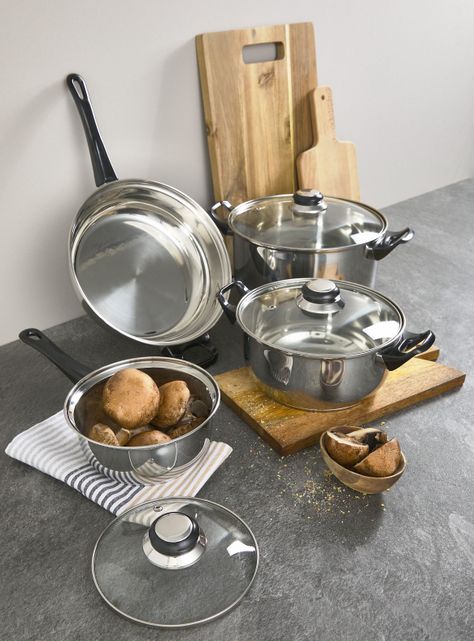 Batería Cocina 7 Piezas Acero-9