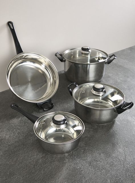 Batería Cocina 7 Piezas Acero-1