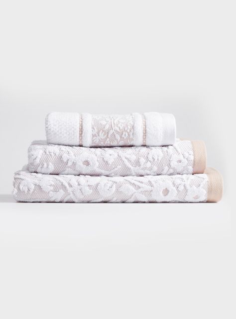 Toalla de Mano 50x90 cm Eloisa 500 g Beige-1